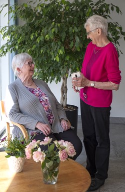 Møde i forhallen